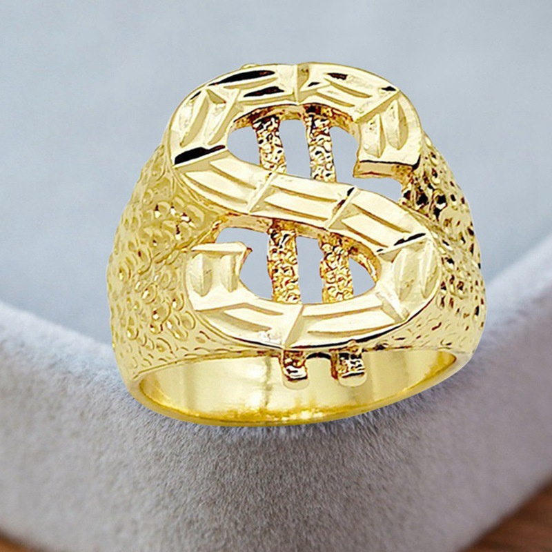 Dollar Ring Hip Hop Ring Male Personalised - Image 6