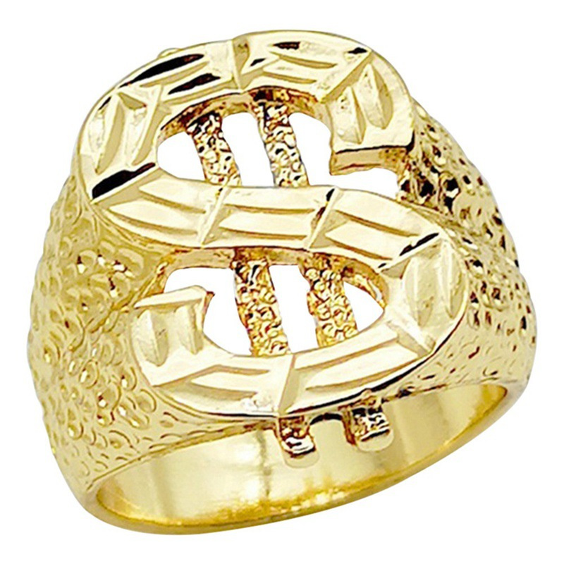 Dollar Ring Hip Hop Ring Male Personalised - Image 7