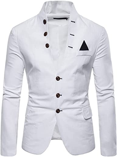 Men's Suit Jacket Casual Slim Fit Coat Lightweight Business Daily Blazers Formal Solid Color Dress Coats - Image 27