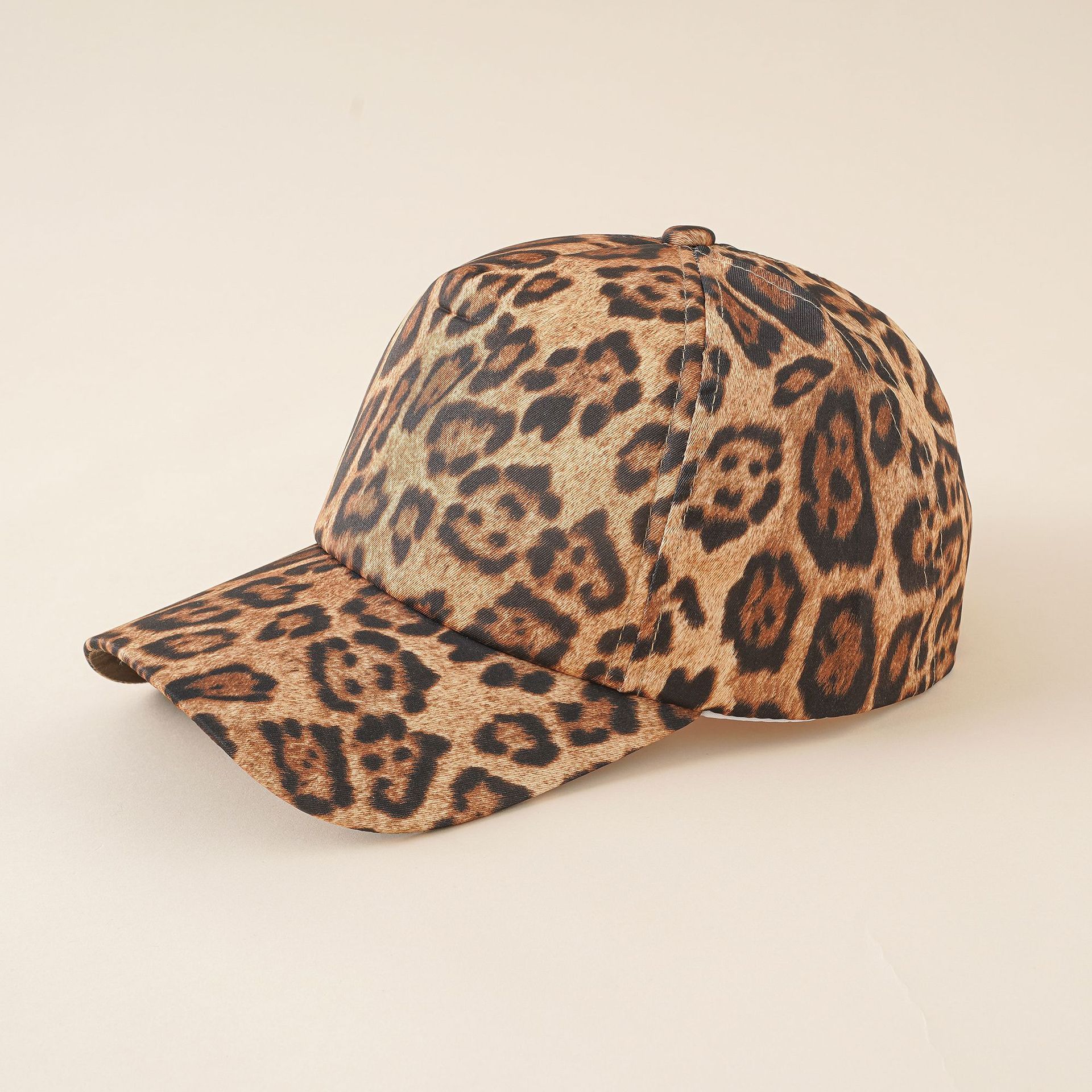 Hat women's new European and American style fashion casual baseball cap street curved brim personality European and American leopard print peaked cap men - Image 7