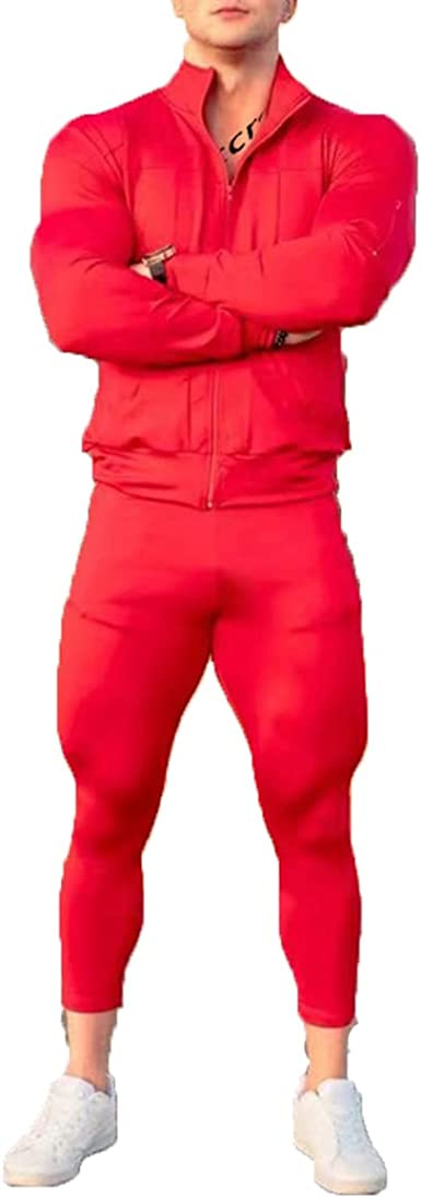 Men's Casual Sportswear Two-Pieces Suits Slim Fit Sweaters Pants Outfits - Image 5