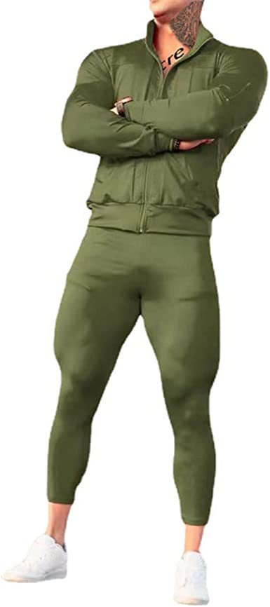 Men's Casual Sportswear Two-Pieces Suits Slim Fit Sweaters Pants Outfits - Image 15