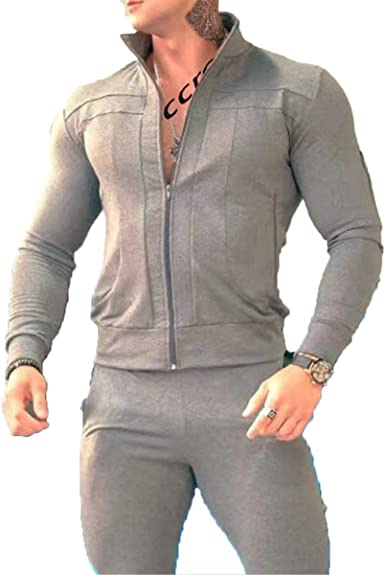 Men's Casual Sportswear Two-Pieces Suits Slim Fit Sweaters Pants Outfits - Image 27