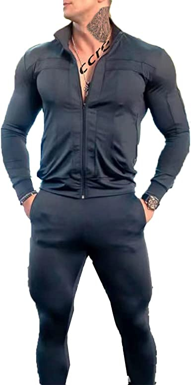 Men's Casual Sportswear Two-Pieces Suits Slim Fit Sweaters Pants Outfits - Image 9