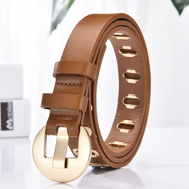 New Grunge Women Belt Adjustable Hole Grunge Punk Belts for Women Alloy Pin Buckle Leather Belt for Pants Dresses - Image 7