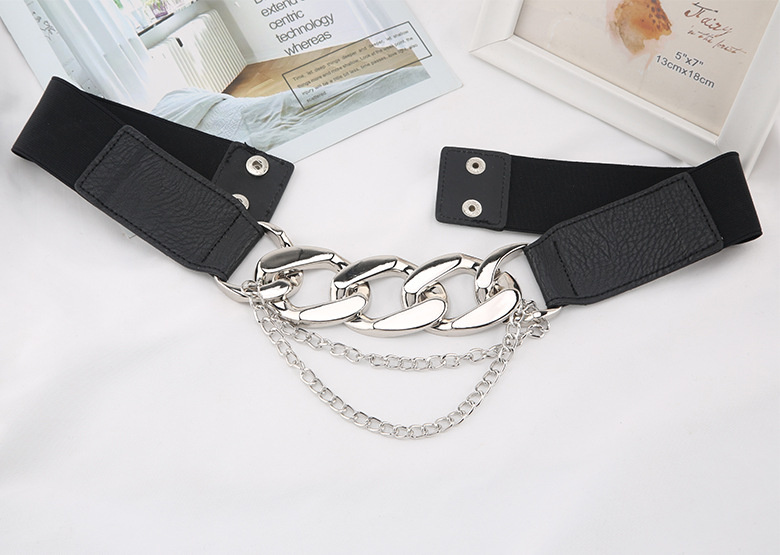 Gold Chain Belt Elastic Silver Metal Waist Belts for Women Ceinture Femme Stretch Cummerbunds Ladies Coat Ketting Riem Waistband - Image 19
