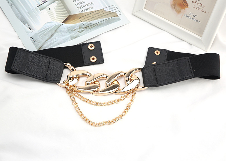 Gold Chain Belt Elastic Silver Metal Waist Belts for Women Ceinture Femme Stretch Cummerbunds Ladies Coat Ketting Riem Waistband - Image 25
