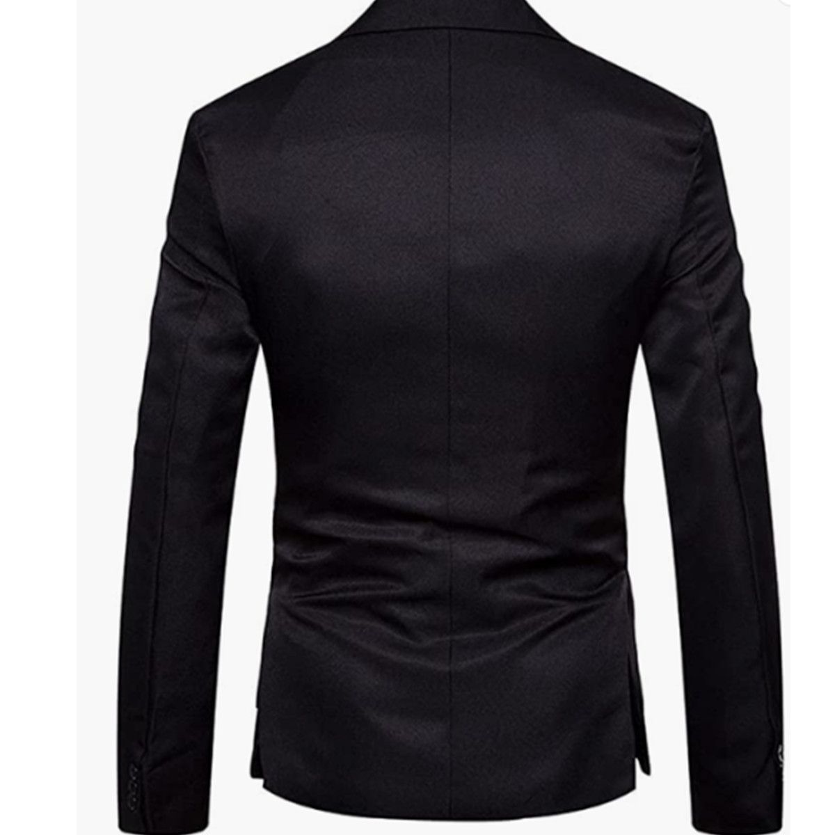 Men's Solid Color Suit Jackets Slim Fit Casual Jackets Suit Collar Single Row One Button Blazers - Image 2