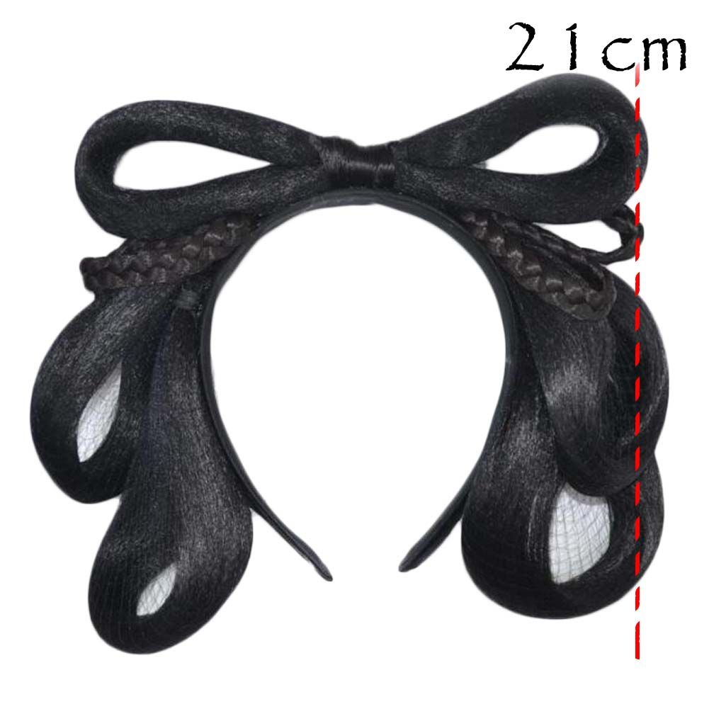 Han Chinese Clothing Wig Hairband Updo Hair Bun Headband Ancient Costume Wig Hair Bun Black Hair Extensions - Image 2