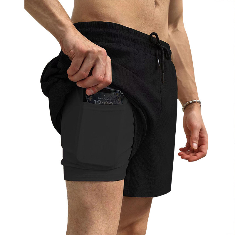 Men's 2 in 1 Running Shorts Athletic Shorts with Liner - Image 22