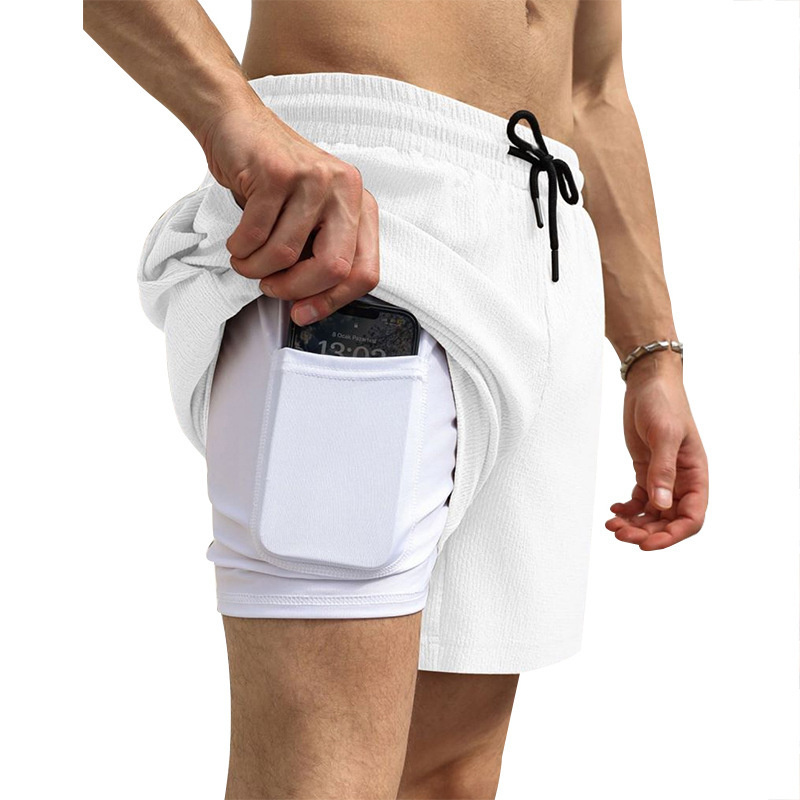 Men's 2 in 1 Running Shorts Athletic Shorts with Liner - Image 14
