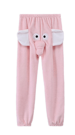 Funny Elephant Pants Womens Mens Lounge Pants Home Plush Couple Pajama Pants Gift For Boyfriend - Image 3