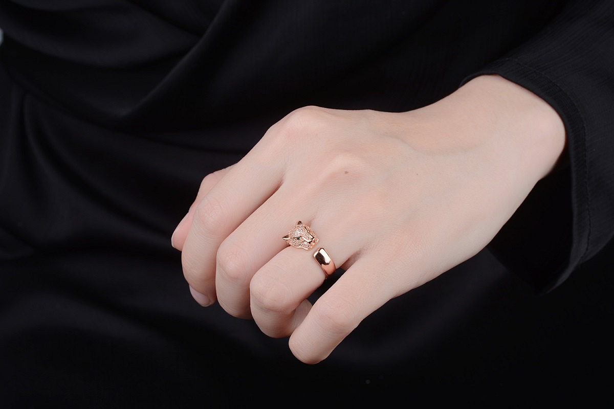 Animal Ring Adjustable Open Cute Lovely Fox with Stones Ring for Women - Image 8