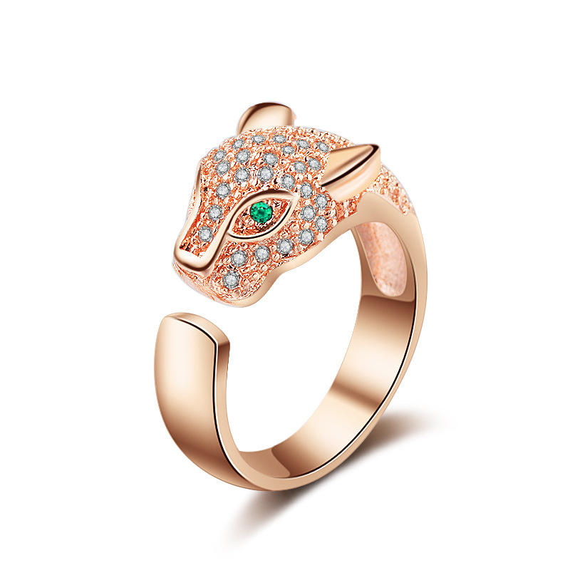 Animal Ring Adjustable Open Cute Lovely Fox with Stones Ring for Women - Image 7