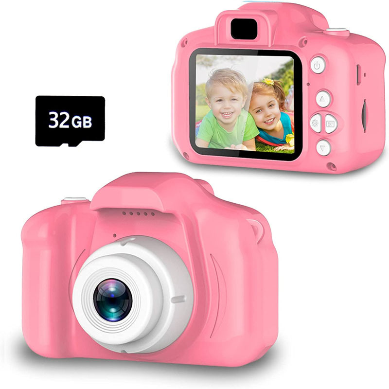 Children's Digital Camera Can Take Pictures And Read Cards Small Student Portable Toy Camera Girl Birthday Gift Christmas; Kids Digital Camera with 32G sdcard - Image 10
