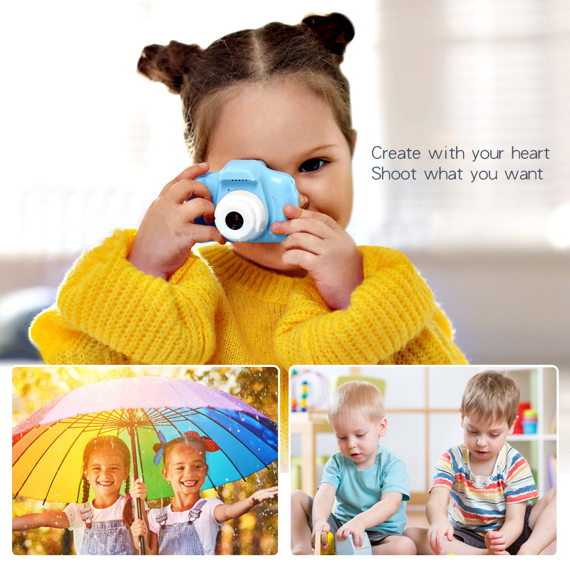 Children's Digital Camera Can Take Pictures And Read Cards Small Student Portable Toy Camera Girl Birthday Gift Christmas; Kids Digital Camera with 32G sdcard - Image 11