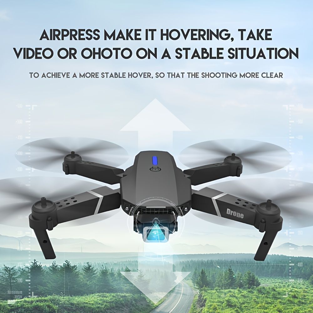 E88 RC Drone WIFI FPV Drone With HD Dual Camera Height Hold RC Foldable Quadcopter Helicopter Drone Gift Toys With 3 Battery - Image 7