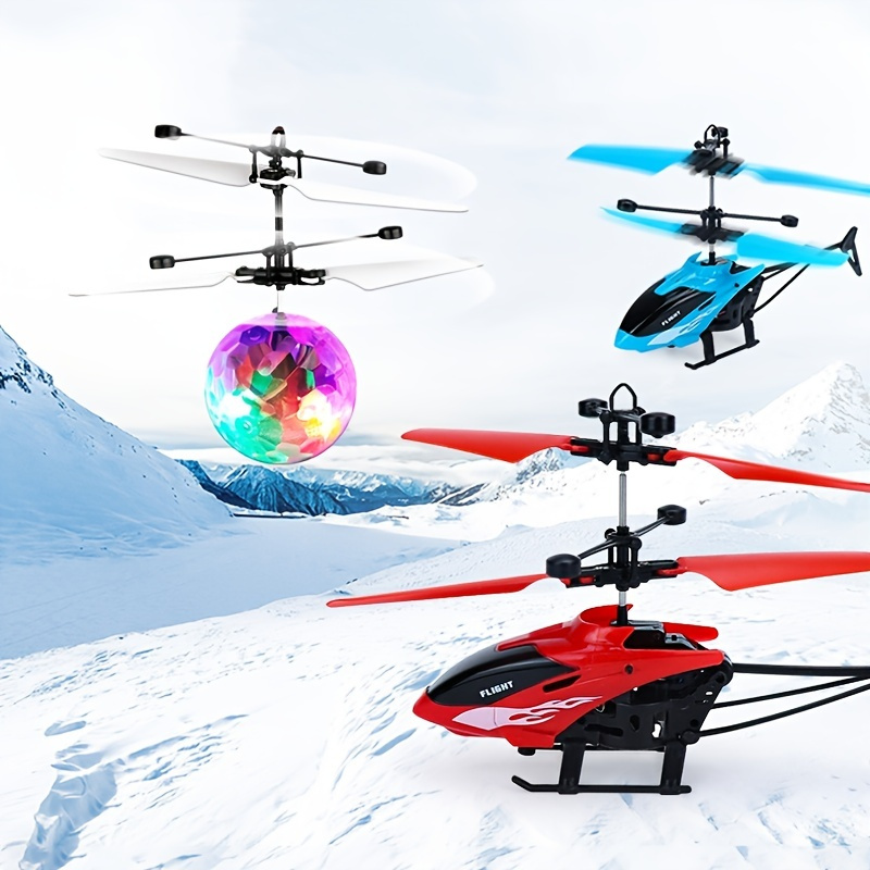 1pc USB Charging Light Up Flying Ball Crystal Sensor Flyer Suspension Gesture Remote Control Airplane Toy For Kids Ages 7+ - Image 29