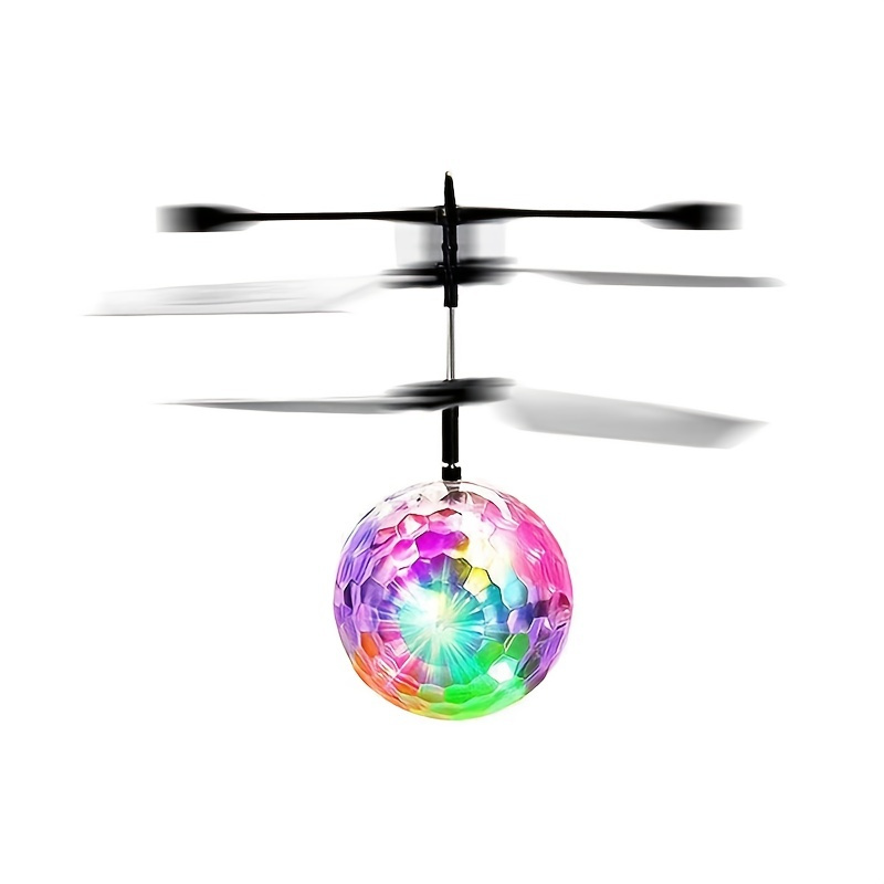 1pc USB Charging Light Up Flying Ball Crystal Sensor Flyer Suspension Gesture Remote Control Airplane Toy For Kids Ages 7+ - Image 30