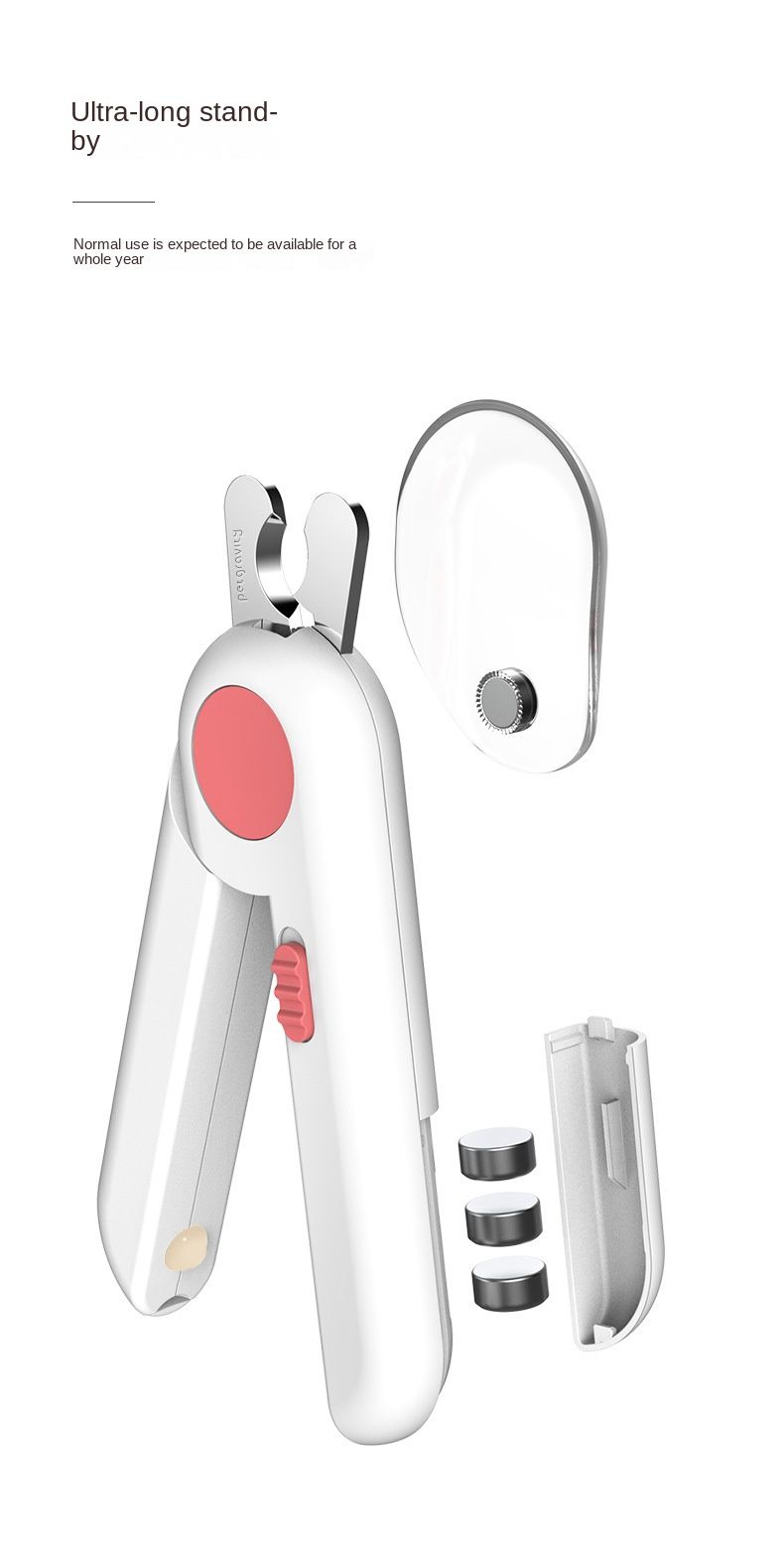 Dogs Nail Clipper Trimmer with LED light Grooming Tools for Pets; Nail clippers - Image 7