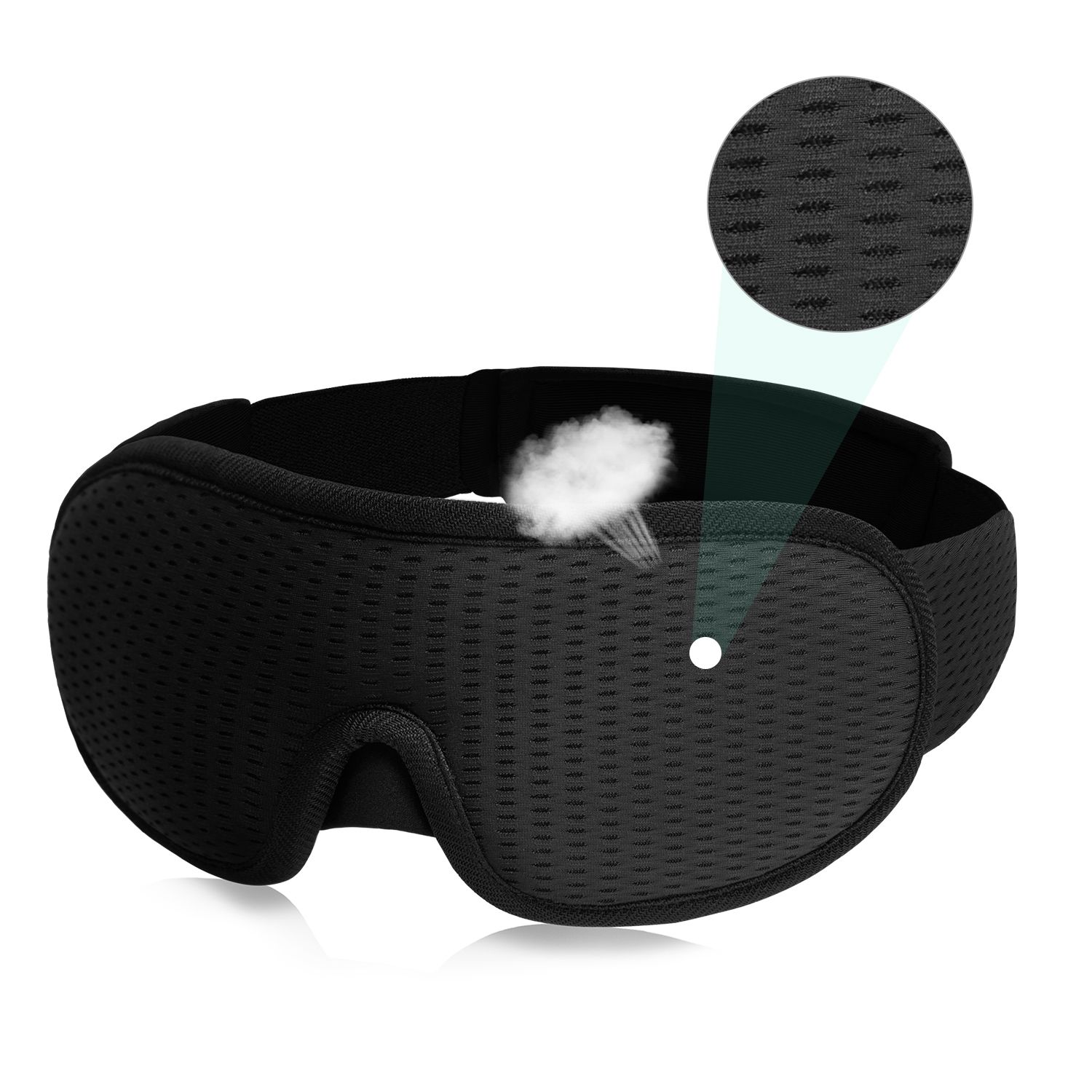 3D Sleeping Mask Block Out Light Soft Padded Sleep Mask For Eyes Slaapmasker Eye Shade Blindfold Sleeping Aid Face Mask Eyepatch - Image 5