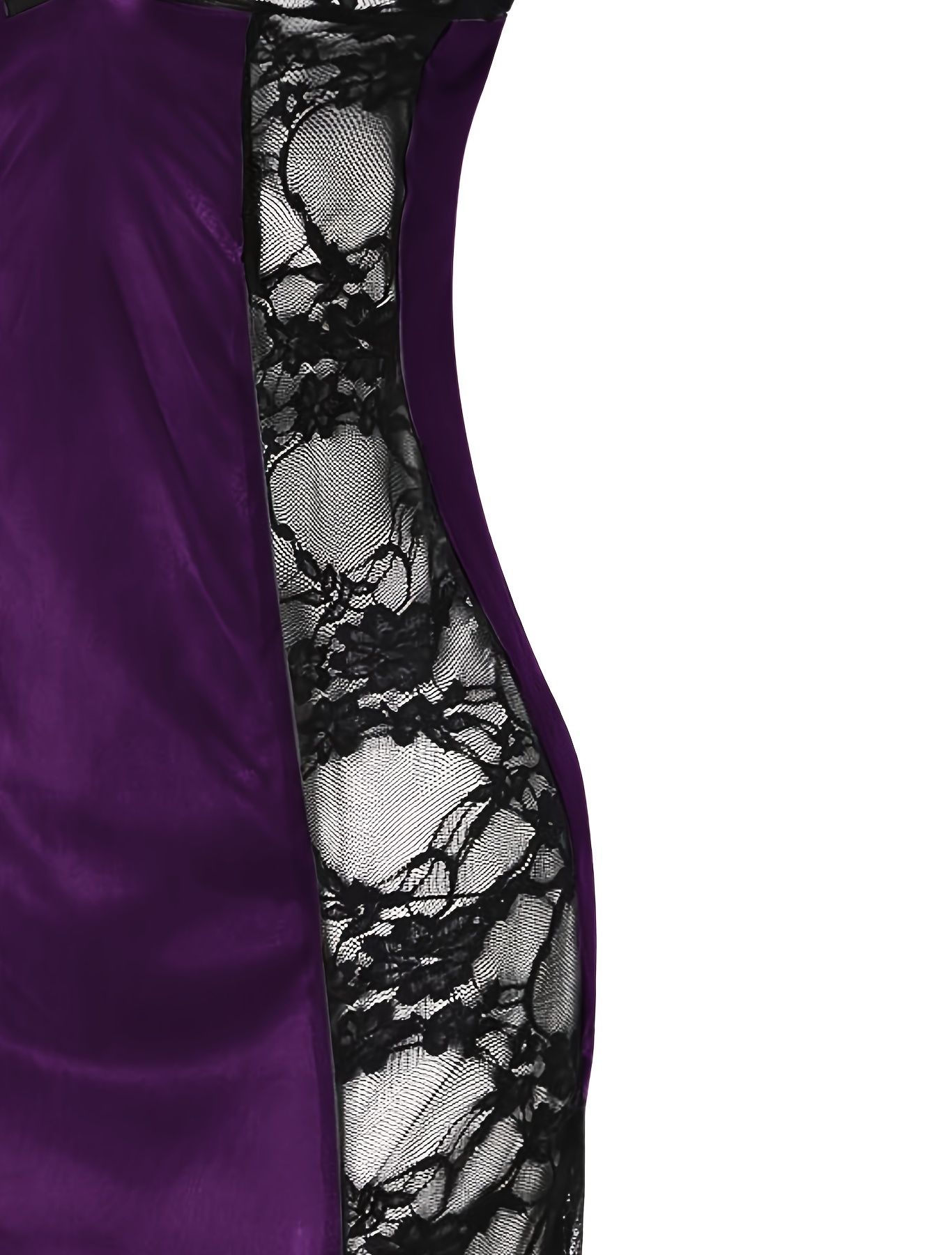 Women Dress Night Lace Pajamas Dress Sexy Sleepwear Backless Vintage Dress - Image 8