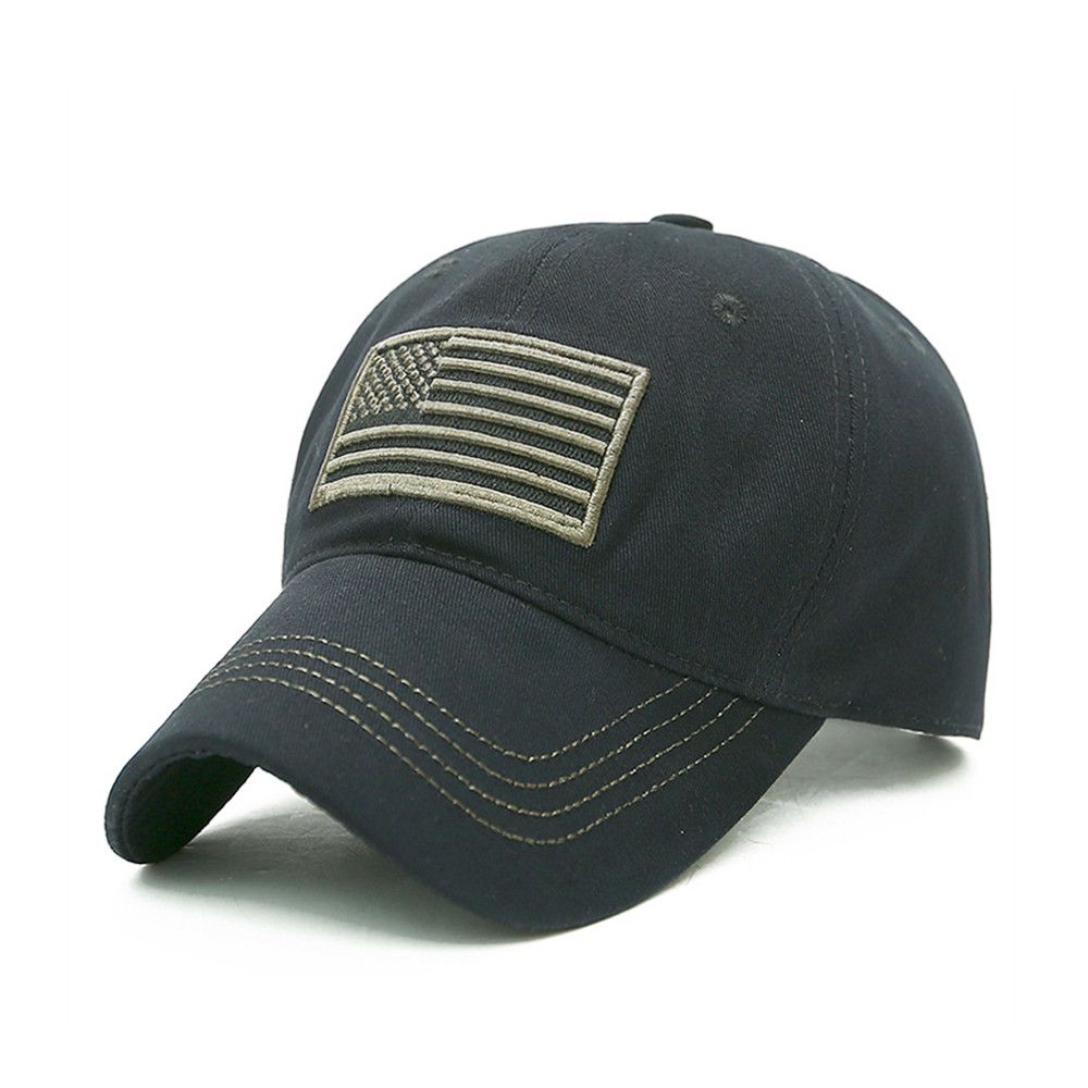 Fashion Tactical Hip Hop American Flag Military Sport Outdoor Peaked Caps Unisex Mesh Embroidered Casual Adjustable Hats - Image 5