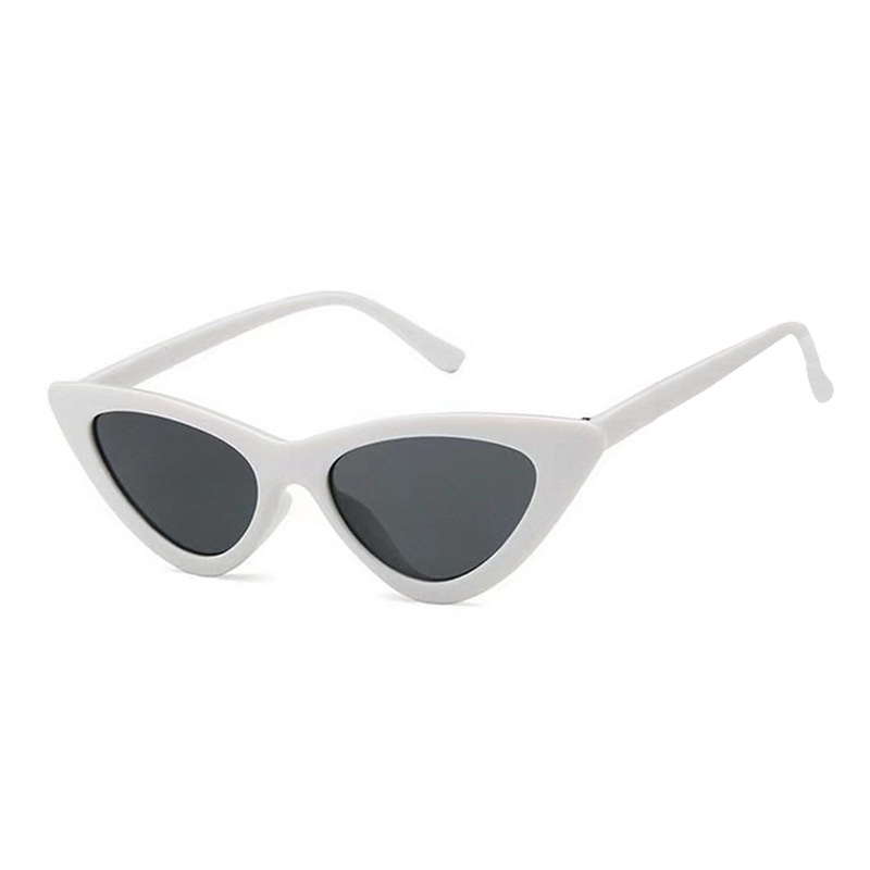 New Triangle Sunglasses Women's Trendy Internet Celebrity Same Style Cats' Eye Sunglasses Transparent Lens Marine Glasses - Image 4