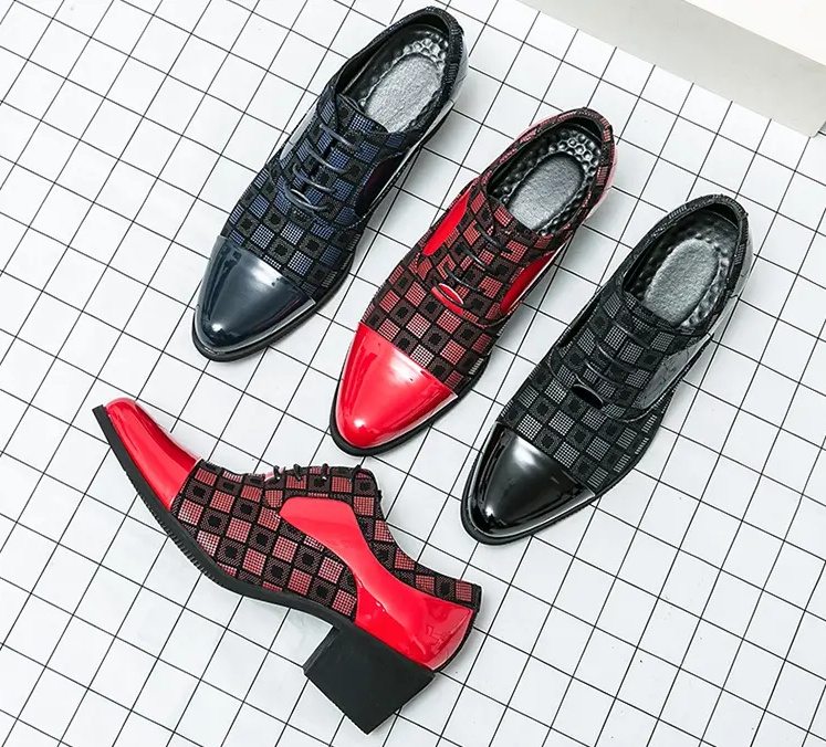 New men's large size increase business formal pointed leather shoes casual loafers - Image 24