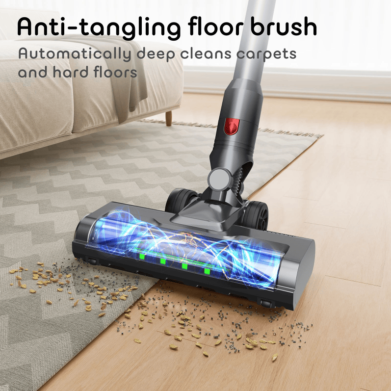 PSS15  Cordless Vacuum Cleaner-Vehicle-Ready Powerful Vacuum with 300W Silent Operation, 35Kpa Pressure, 3 Adjustable Modes, Removable Boom, 2200mAh Battery (50min runtime), SUS+HEPA Filter, Brushles - Image 5