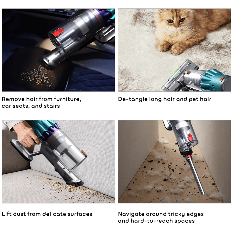 PSS15  Cordless Vacuum Cleaner-Vehicle-Ready Powerful Vacuum with 300W Silent Operation, 35Kpa Pressure, 3 Adjustable Modes, Removable Boom, 2200mAh Battery (50min runtime), SUS+HEPA Filter, Brushles - Image 8