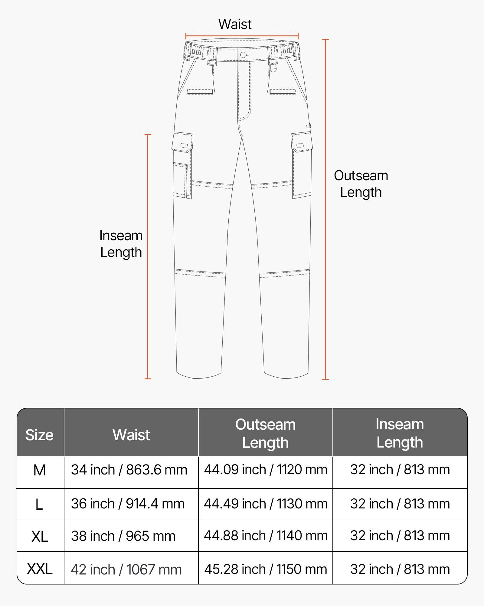 FR Pants for Men, 9 oz 100% Cotton, Flame-Resistant Cargo Pants with Multi-Pockets and Elastic Waist, Reinforced Tear-proof Stitching, Ideal for Welding Work and Casual Wear, L Size, Gray - Image 7