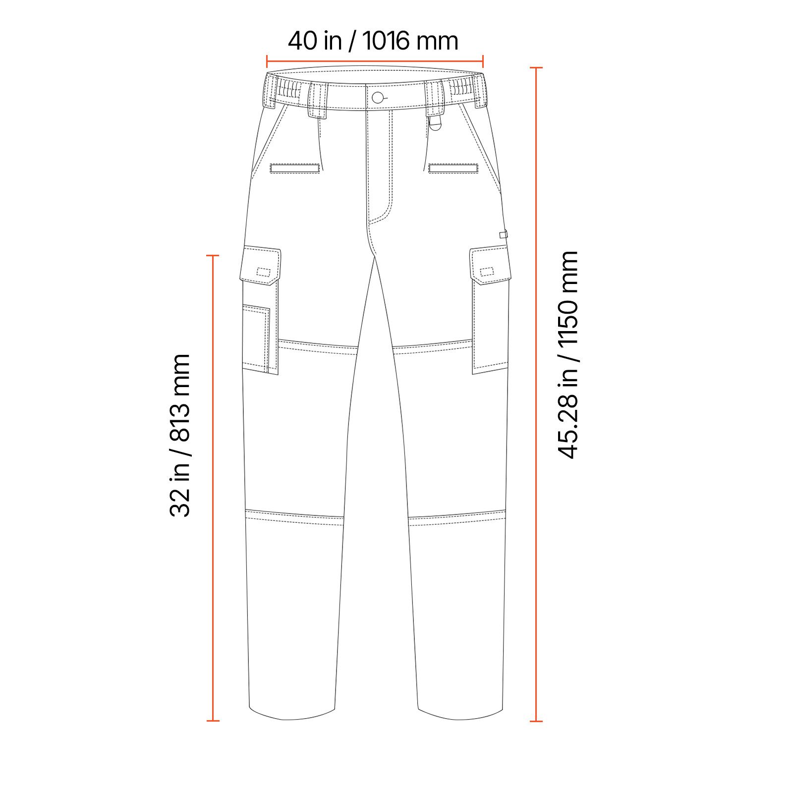 FR Pants for Men, 9 oz 100% Cotton, Flame-Resistant Cargo Pants with Multi-Pockets and Elastic Waist, Reinforced Tear-proof Stitching, Ideal for Welding Work and Casual Wear, XXL Size, Dark Blue - Image 8