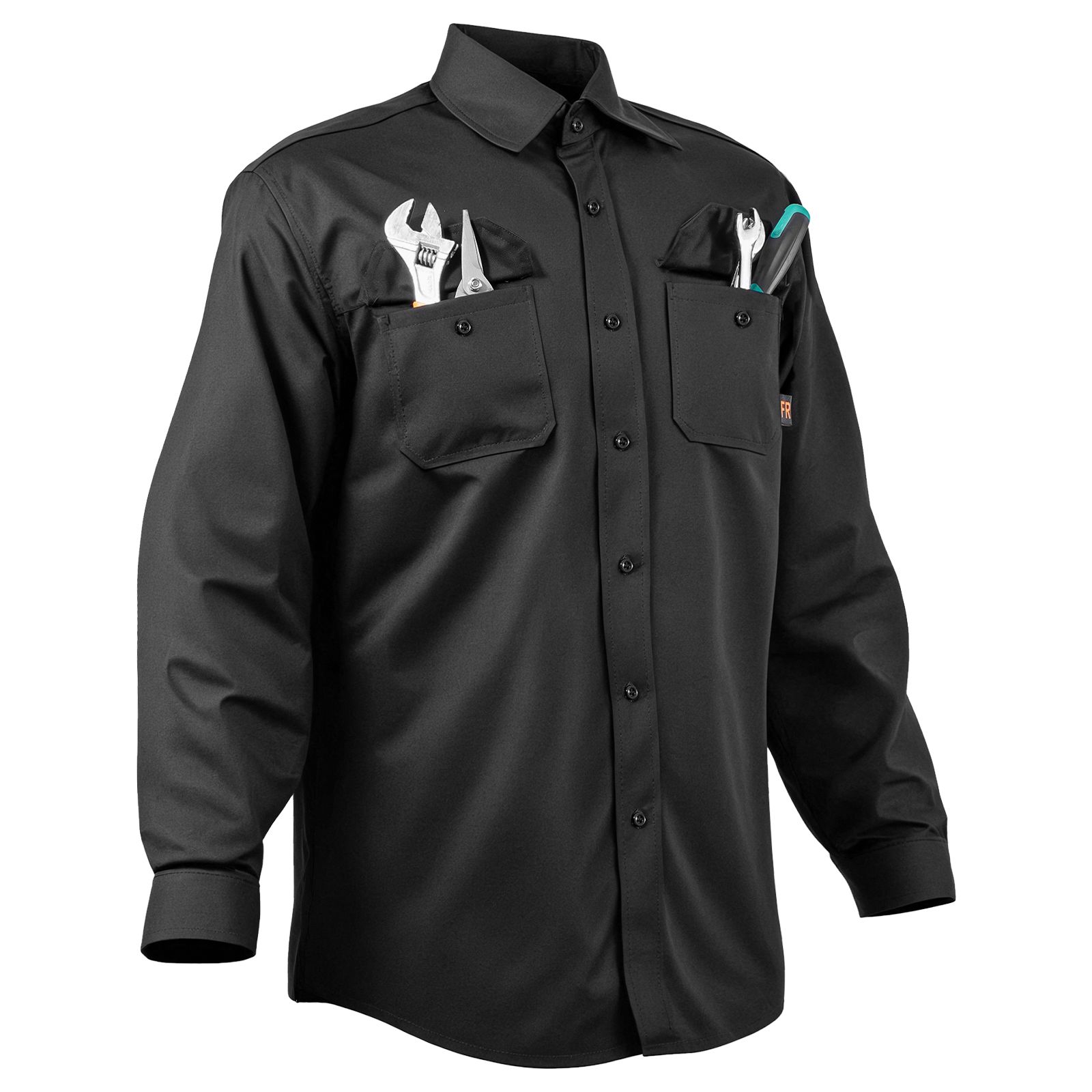 Flame Resistant Welding Jacket, 7oz. FR Shirts for Men, Machine Washable Cotton Heat-Resistant Welding Shirt, Meets ATPV 9.2 Cal/cm² Arc Rating - M Size - Image 10