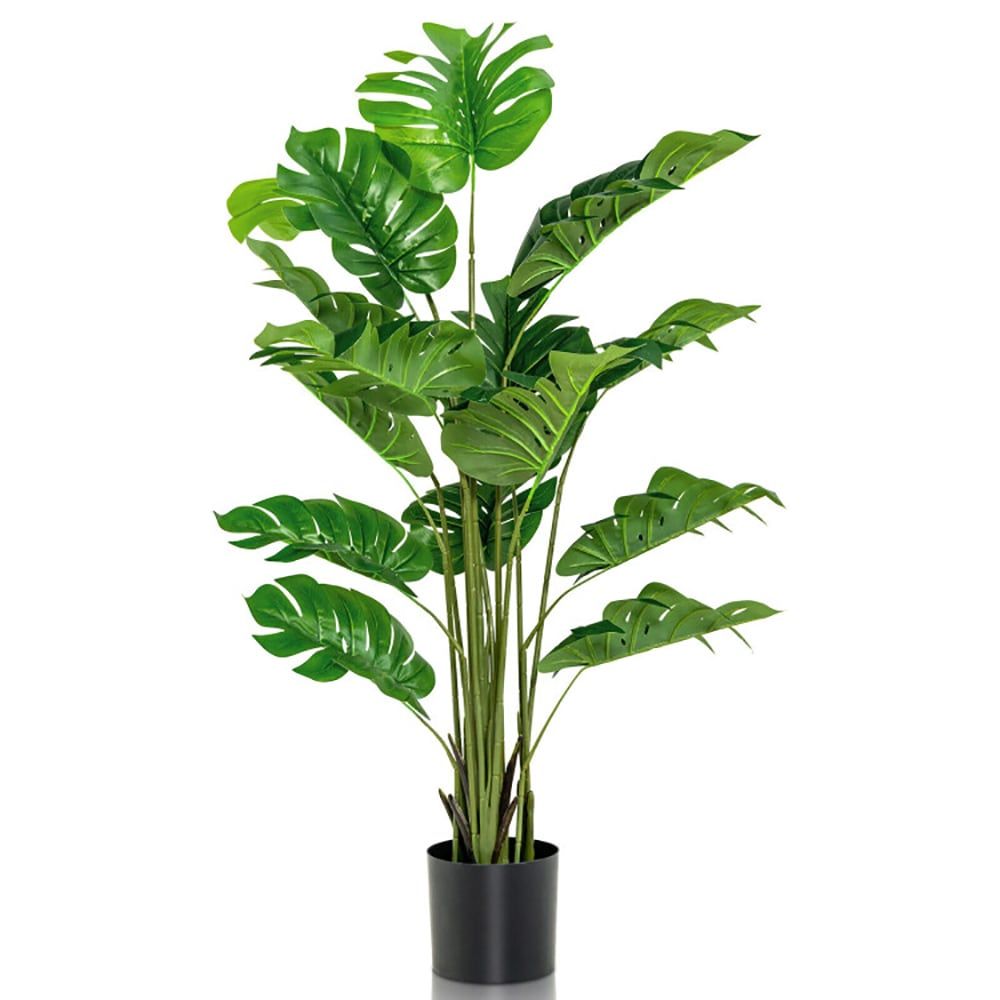 5 Feet Artificial Tree Faux Monstera Deliciosa Plant for Home Indoor and Outdoor - Image 3