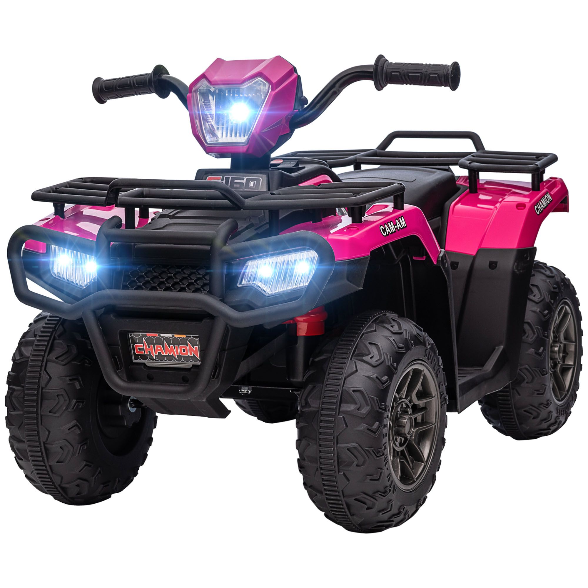 12V Pink Children's Battery Operated Car with Music LED Headlights for Ages 3-5 - Image 11