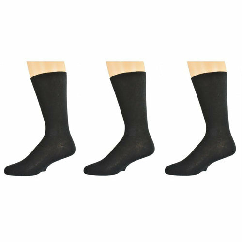 Men's Diabetic Crew Socks in Combed Cotton (3 Pair and 4 Pair Packs) - Image 18
