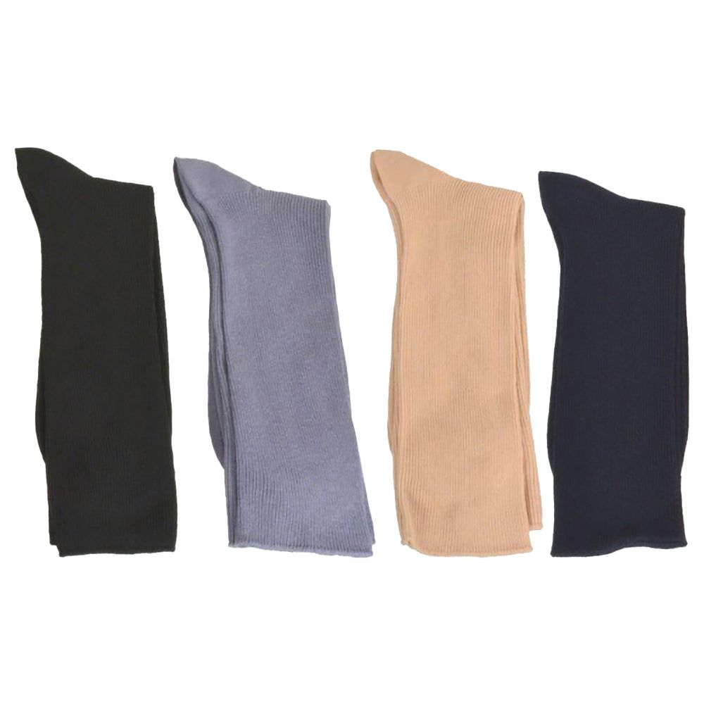 Men's Diabetic Crew Socks in Combed Cotton (3 Pair and 4 Pair Packs) - Image 3