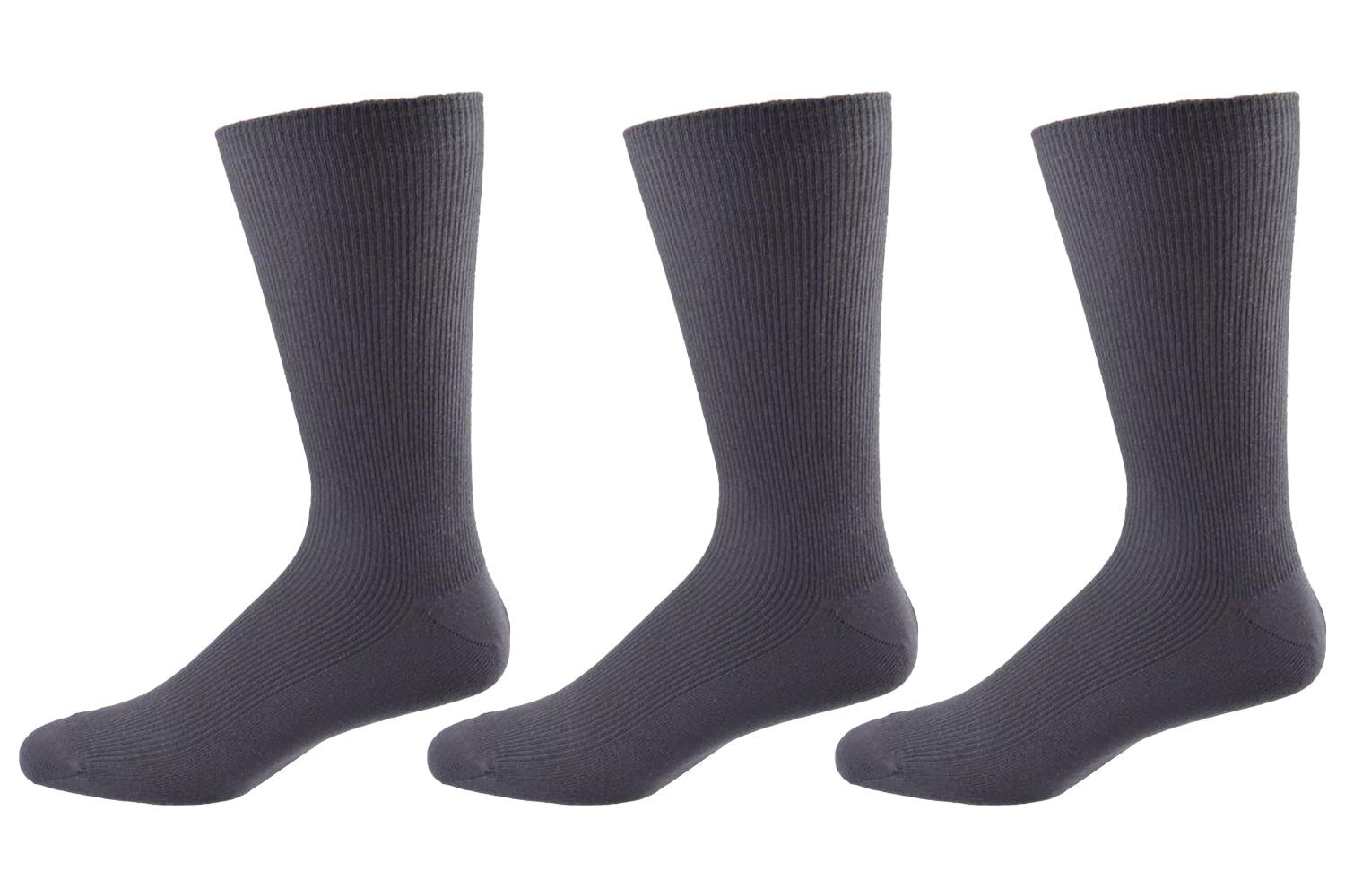 Men's Diabetic Crew Socks in Combed Cotton (3 Pair and 4 Pair Packs) - Image 6