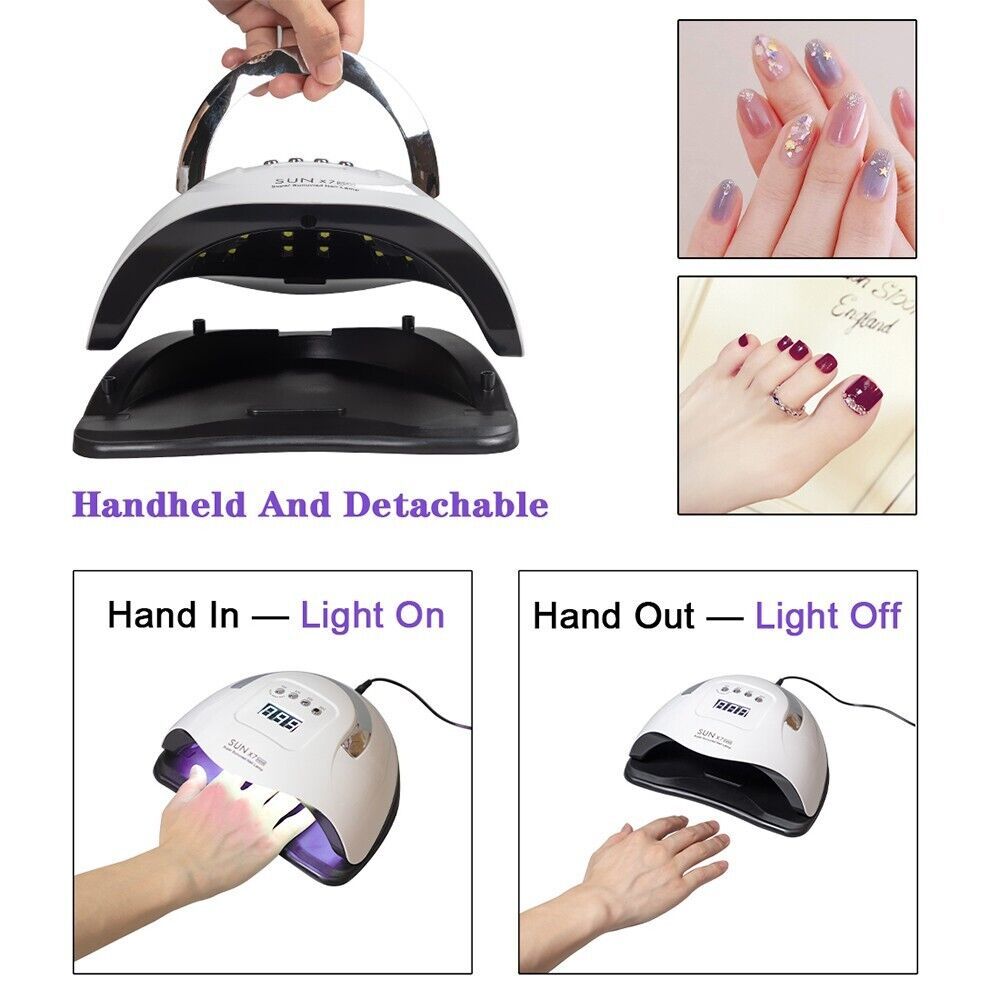 220W Nail Dryer LED Lamp UV Light Polish Gel Curing Machine Electric Manicure - Image 3