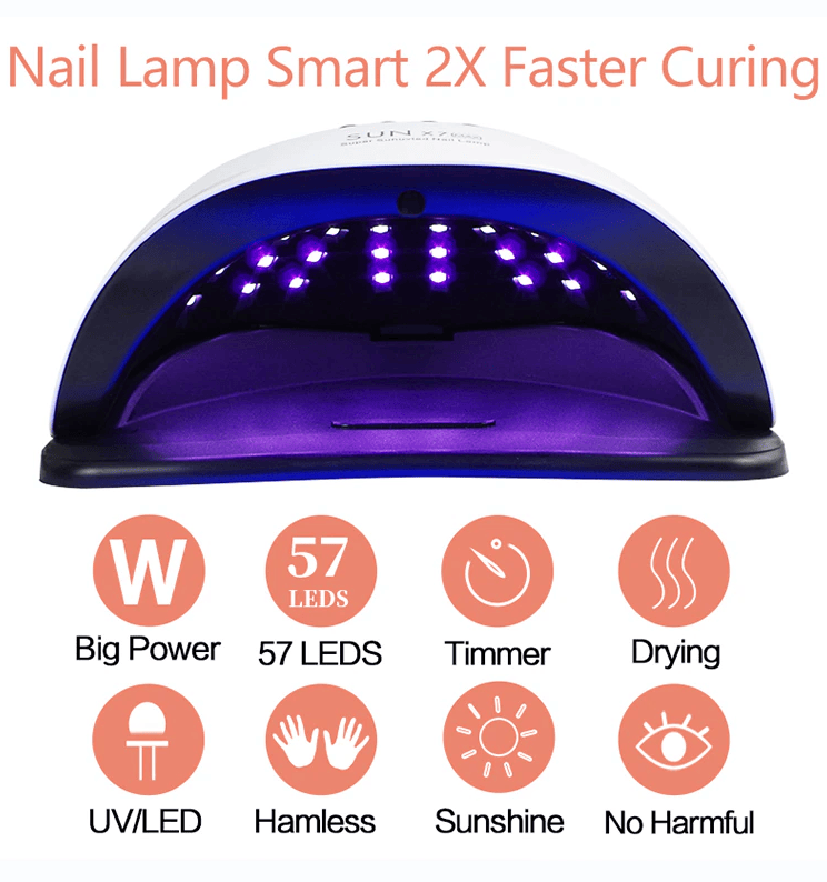 220W Nail Dryer LED Lamp UV Light Polish Gel Curing Machine Electric Manicure - Image 5