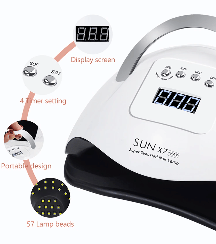 220W Nail Dryer LED Lamp UV Light Polish Gel Curing Machine Electric Manicure - Image 6
