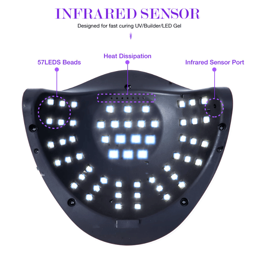 220W Nail Dryer LED Lamp UV Light Polish Gel Curing Machine Electric Manicure - Image 12
