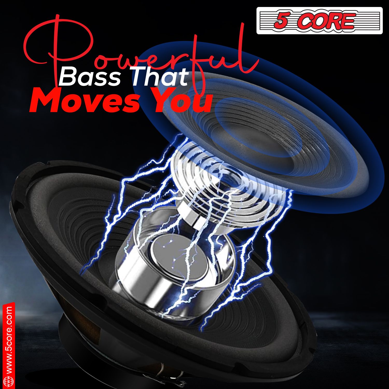 5Core 12 Inch DJ Subwoofer Speaker 1200W Peak 8Ohm Audio Replacement Sub woofer - Image 7