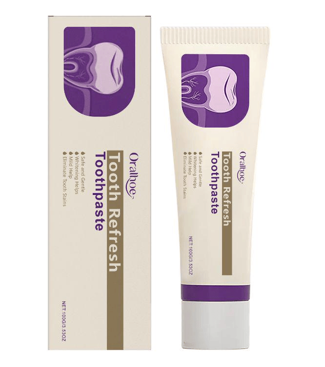 Tooth Refresh Toothpaste, Fresh Breath Whitening Toothpaste, Natural Oral Care & Enamel Repair, Helps Remove Coffee, Tea & Wine Stains, Fresh... - Image 8