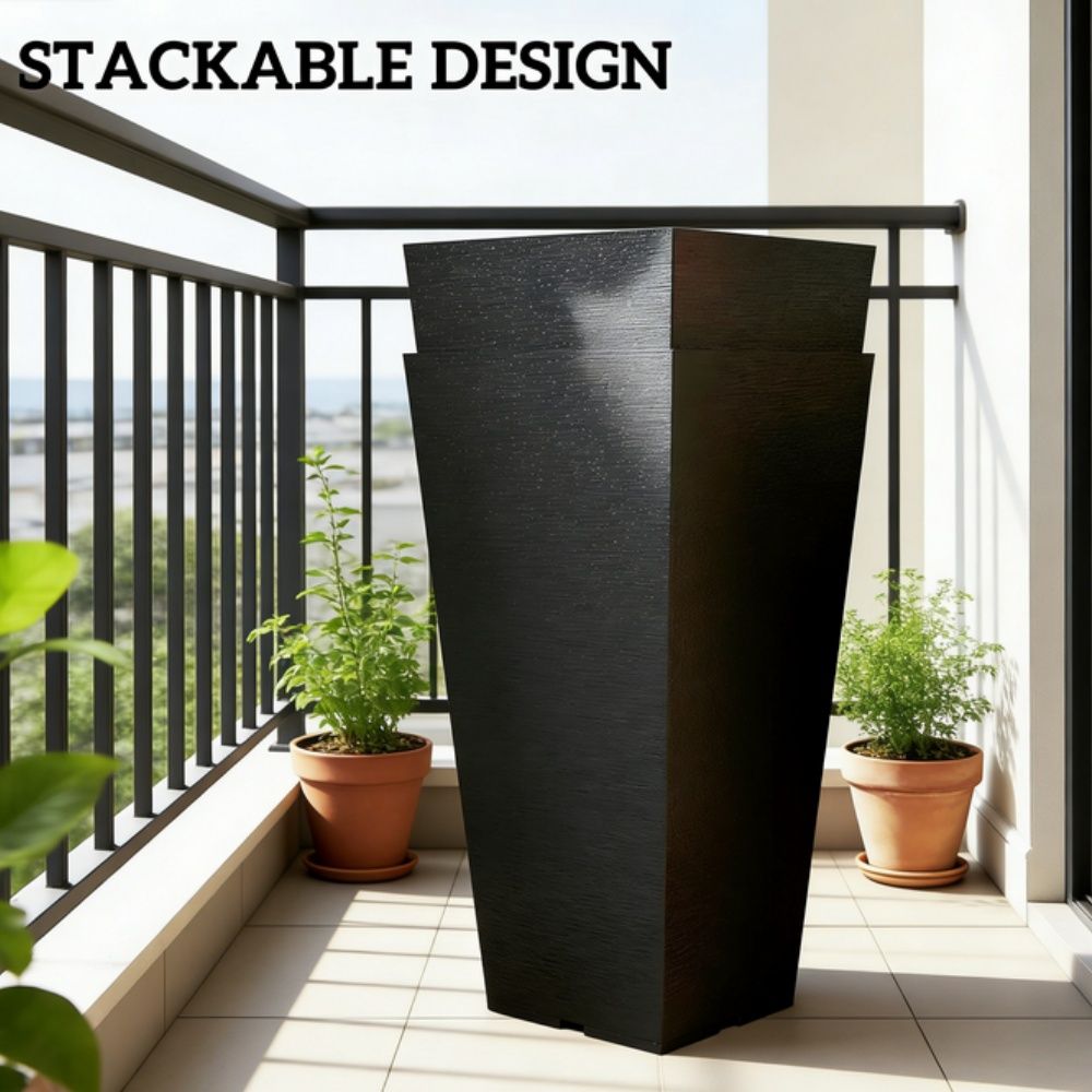 Set of 2 Plastic Flower Pots - Image 5