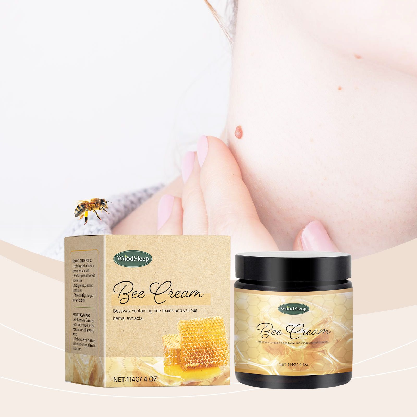 Woodsleep Bee Venom Creme Is A Skin Cleansing, Moisturizing, Gentle And ing Care Cream - Image 2