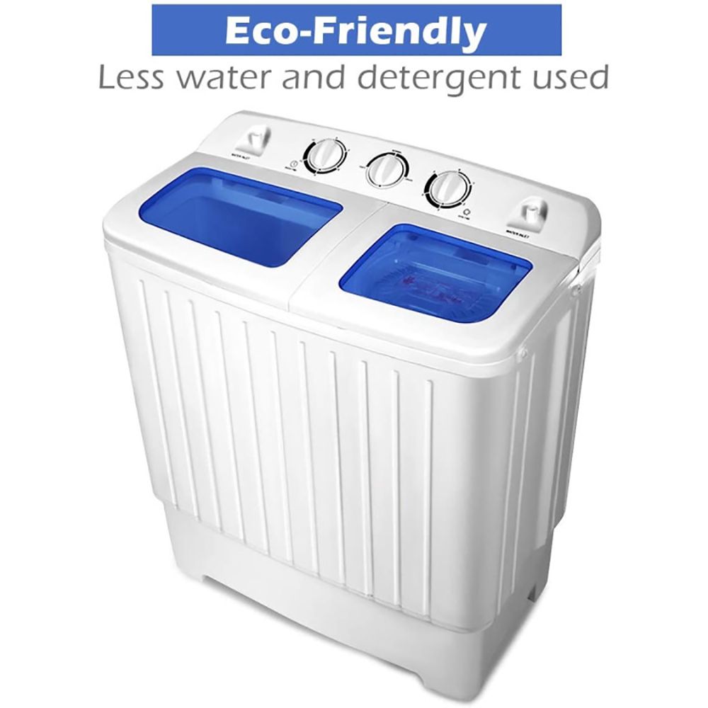 20 lbs Compact Twin Tub Washing Machine for Home Use - Image 11