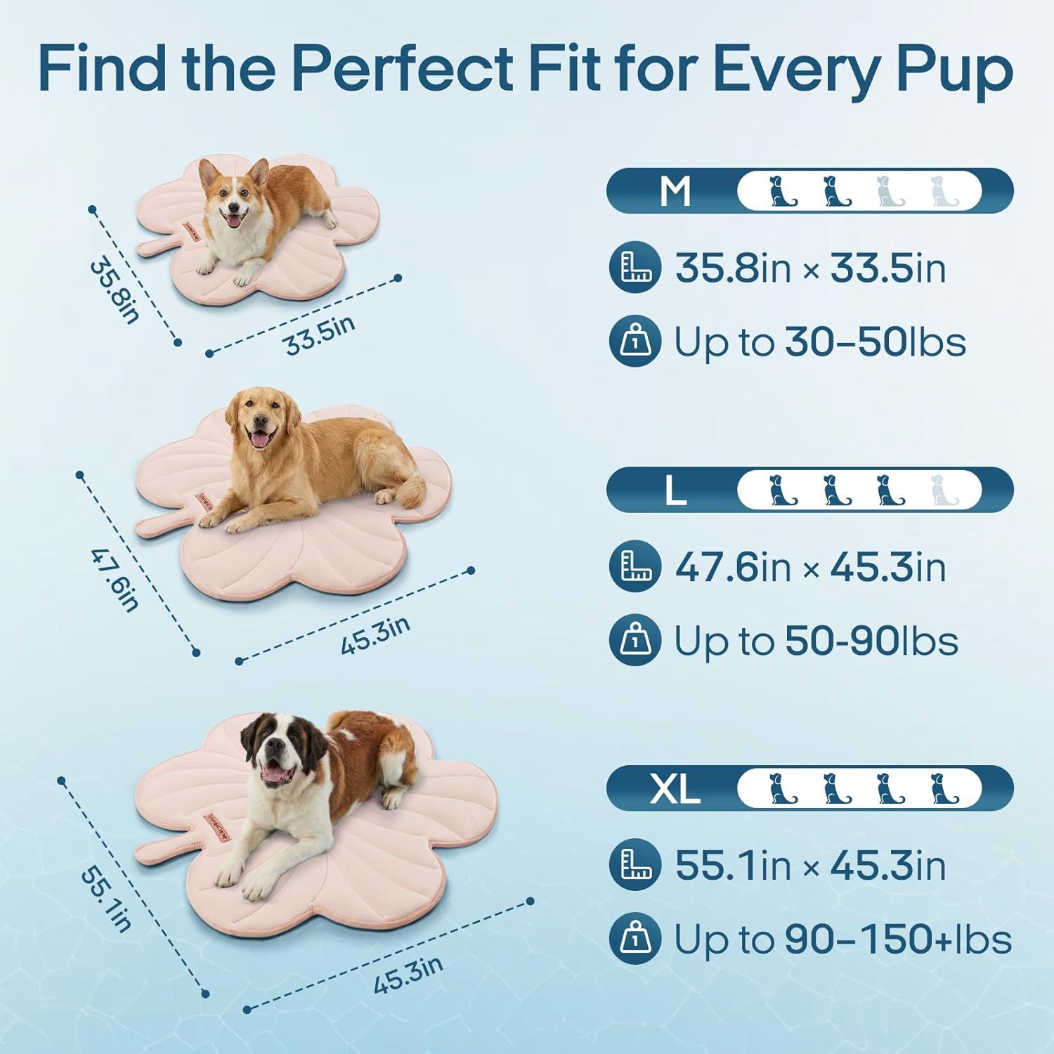 Dog Cooling Mat, Washable Pet Cooling Mat,Large   47" x 45" Thick & Durable Large Cooling Mat for Dogs, Portable Foldable Premium Cooling Pad for Indoor, Outdoor, Travel, Camping, Patio and Beach - Image 25