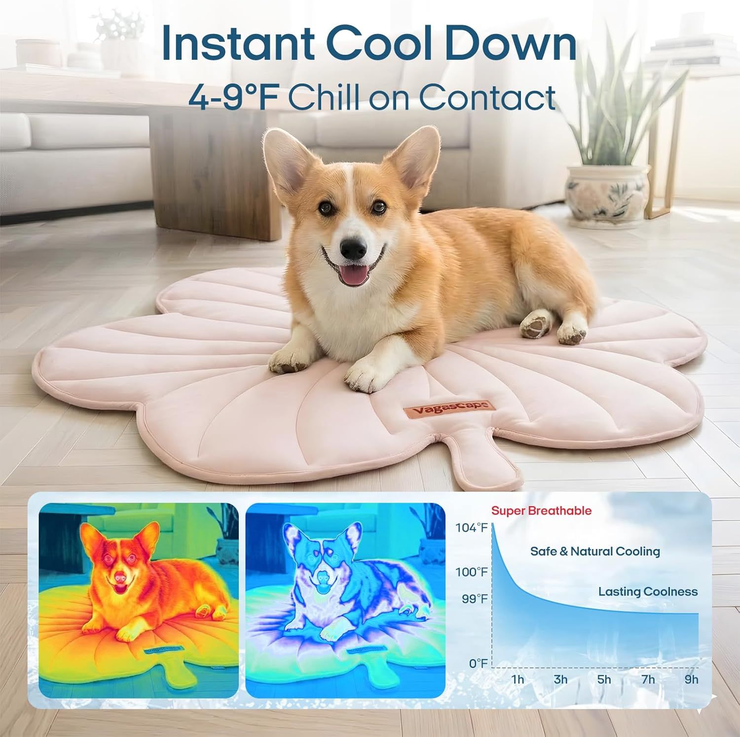 Dog Cooling Mat, Washable Pet Cooling Mat,Large   47" x 45" Thick & Durable Large Cooling Mat for Dogs, Portable Foldable Premium Cooling Pad for Indoor, Outdoor, Travel, Camping, Patio and Beach - Image 26